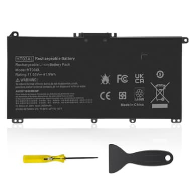 ASUNCELL 11.55V/41.9Wh HT03XL Batería de Ordenador portátil para HP Pavilion 14-CE 14-CF 14-CK 14-CM 15-CS 15-CW 15-CU 15-DA 15-DB 15G-DR 17-by 17-CA, HP 240 G7, 245 G7, 250 G7, 255 G7 HT03XL HTO3XL