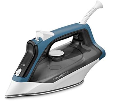 Rowenta Effective Plancha ropa vapor 2200 W, golpe de vapor 110 gr/min, vapor continuo 30 g/min, depósito de agua transparente, suela de acero inoxidable antirrayaduras, función Autosteam, Azul
