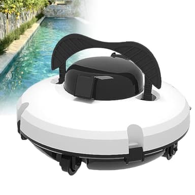 Aspiradora de piscina automática inalámbrica con tecnología de mapeo y limpieza de la línea de flotación: Limpiafondos de bajo consumo para piscinas elevadas