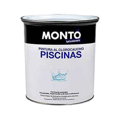 Montó Pintura al Clorocaucho piscinas hormigón Bricolovers/HTM (Blanco 12L)