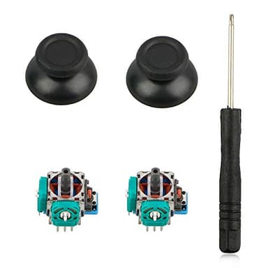 EEEKit 3D Joystick Analogico, Repuesto Barras Pulgares Herramienta Destornilladores para PS4, PS4 Slim y Pro Controller