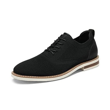 Bruno Marc Zapatos de Cordones Zapatillas de Vestir Oxfords Clásico Formales Derby para Hombre Negro-E SBOX2320M-E Talla 43 (EUR)