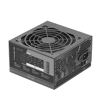 Tacens Anima APIII750, Fuente Alimentación PC ATX 750W, Tecnología SMD y DC-DC, 85% Eficiencia 12V, Ventilador Ultra-silencioso 12cm, Cables Planos Extralargos, Negro