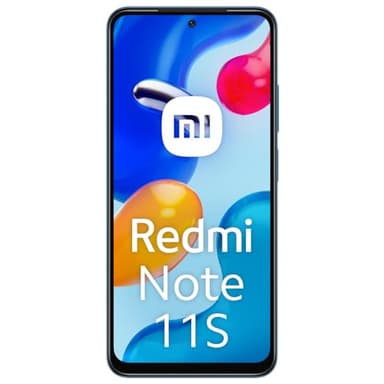 Xiaomi Redmi Note 11S - Smartphone 6+128GB, Pantalla AMOLED 6.43" 90Hz FHD+, MediaTek Helio G96, cámara Profesional 108MP, 5000mAh, Twilight Blue (2 años de garantía), Azul