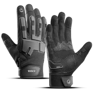 Vilico Guantes Moto Hombre, Antideslizante,Pantallas Táctiles, Guantes tácticos para Airsoft, Motocicleta,Caza,ATV,MTB