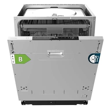 Cecotec Lavavajillas Integrable 60cm Bolero Aguazero 8001 Full BI B. 14 Cubiertos, 8 Programas, Bajo Consumo, Motor Inverter Plus, 3º Bandeja, Control Táctil, O2 Dry, Filtro Antibacteriano