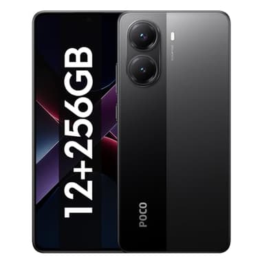 Xiaomi POCO X7 Pro - Smartphone de 12+256GB, Pantalla CrystalRes 1.5K 120Hz AMOLED, MediaTek Dimensity 8400-Ultra, Cámara de 50 MP, 90W HyperCharge, Cargador no Incluido, Negro (Versión ES)