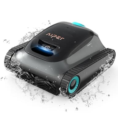AIPER Scuba S1 Robot Piscina Sin Cable, Navegación Inteligente, 150 Min de Funcionamiento Continuo, para la Limpieza de Paredes y Línea de Flotación, Piscinas Enterradas de 150m²