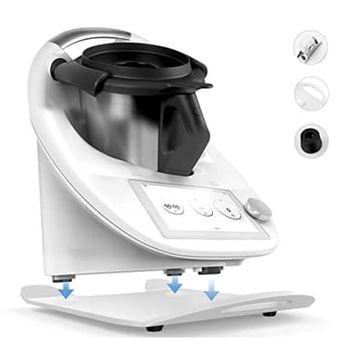 bonna Tabla deslizante para Thermomix TM6, TM5, tabla deslizante con metal compuesto premium, blanco