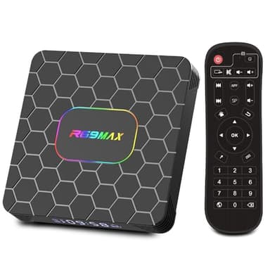 Android 14.0 TV Box, Box TV 4GB RAM 32GB ROM RK3528 Quad-Core Cortex-A53 8K Decoder, Soporte 2.4G/5.0GHz Dual Wi-Fi 6 BT 5.0, USB 3.0/2.0, HDMI 2.0 Smart TV Box