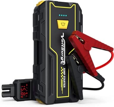VoltSurge Arrancador de Coches,3000A Arrancador de Baterias de Coche (para 7L Gasolina o 5.5L Diesel),con Dos Salidas (4000A)
