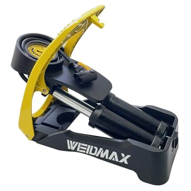 WEIDMAX Bomba de Aire de Pie de Doble Barril, Bomba de Inflador Bicicleta Portátil Bomba de Bicicleta de Alta Presión Inflador Ruedas Bicicleta con válvulas Presta y Schrader (160 PSI/11 Bar)