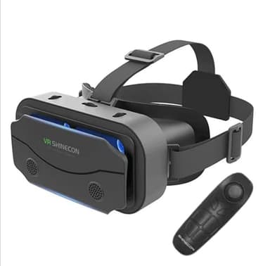 Gafas de realidad virtual para teléfono móvil con mando a distancia, gafas de realidad virtual 3D, gafas de realidad virtual, entretenimiento, antiluz azul, ajuste para iPhone y Android, 5,0-7,2