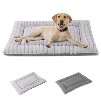 IEUUMLER Colchoneta para Perros y Gatos Cama, Cojín para Mascotas Suave cálido Lavable y Duradero de Doble Uso, Colchón para Perros Grandes y Medianos FC014 (S(60 * 45cm), Gris)