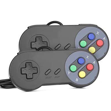 Rii Gaming GP100 - Par de Controladores USB Gamepads Compatible con PC (Windows, Mac, Linux) y TV Box (Android, Raspberry Pi)