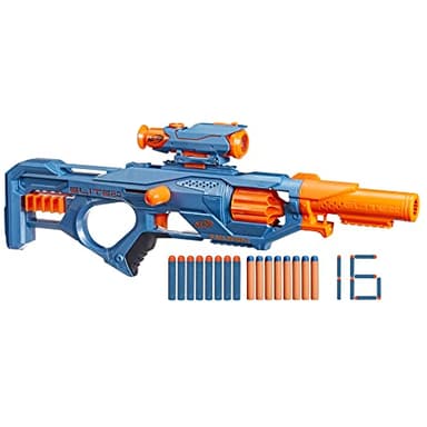Nerf Elite 2.0, Lanzador Eaglepoint RD-8, Tambor de 8 Dardos, Cañón, Mira Nerf, 16 Dardos Nerf Elite, para Jugar al Aire Libre