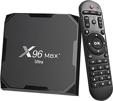 Android 11.0 Tv Box X96 Max Plus Ultra Amlogic S905X4 4GB 64GB 2.4G 5G Dual WiFi BT4.0 Soporte AV1 H.265 8K HDR Media Player