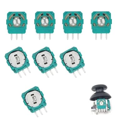 8 Piezas PS5 Joystick Analógico de Repuesto,Potenciómetro PS5,Sensor de Módulo de Palanca de Control de Resistencia para Joystick Analógico ALPS