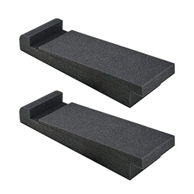 Locisne Paquete de 2 almohadillas de altavoz de aislamiento soportes de escritorio de estudio acústico, espuma acústica para la mayoría 3 "-10", 30 * 10 * 4,5 cm