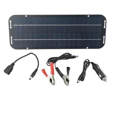 Kit de panel solar de 60 W, panel de carga solar monocristalino de 12 V para autocaravana, barco, caravana, autocaravana