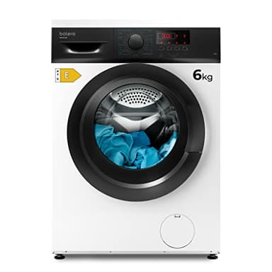 Cecotec Lavadora 6Kg Carga Frontal Bolero DressCode 6000N. Revoluciones Programables hasta 1000 RPM, 8 Programas, Panel de Control con Display LED, DelayStart hasta 24h, Aclarado Extra