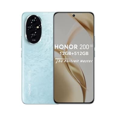 HONOR 200 Smartphone 5G 12GB 512GB, 120Hz 6.7" AMOLED, Cámara Triple de 50 MP, Snapdragon 7 Gen 3, 5200mAh Batería, Android 14, Dual Sim, NFC, Verde