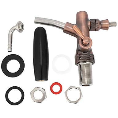 Grifo de barril de cerveza, MAGT G5/8 rosca, color bronce, grifo de barril de cerveza ajustable para bares en casa, restaurantes