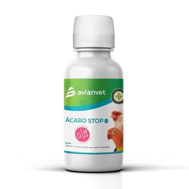 Avianvet Ácaro Stop | Eficaz contra Ácaros Rojos y Ácaros de Las vías respiratorias de Pájaros | Formato 100ml.