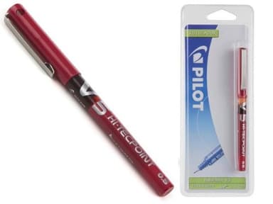 PILOT V-5 ROJO - TINTA LIQUIDA