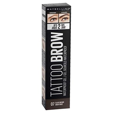 Maybelline New York, Tinte de Cejas Waterproof, Tattoo Brow, Black Brown (07), 5 g