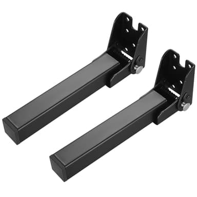 2 Pcs Patas de Muebles Plegables Patas de Mesa Negras Metal,Patas de Muebles Plegables,Patas de Sofá,Patas de Cama Plegables Armario Pies de Gabinete para Muebles Sofá Mesa Gabinete Pies 20CM