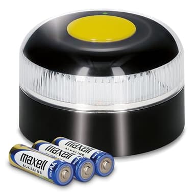PMK GRUPO | Baliza V16 Homologada DGT 2026 Geolocalización GPS | Luz Emergencia LED 360º 1 km | Conectada con DGT 3.0 en 100 segundos, no de APPS ni suscripciones | Incluye Indicador de Cobertura