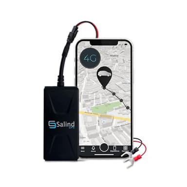 Salind 01 4G - Localizador GPS para Coche, Moto y Otros Vehículos - Conexión Directa a Batería - Seguimiento en Tiempo Real, Historial de Rutas y Alarmas - Longitud Total del Cable 1,06m