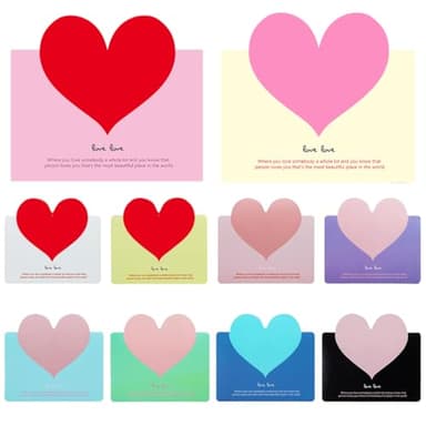 COYUN 10 Piezas tarjeta de amor, regalo aniversario boda, tarjeta de cumpleaños para el hombre mujer marido esposa novia tarjetas de cumpleaños, Niño, Amigo, Novias, Aniversario