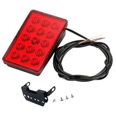 arlote Luz de Freno LED para AutomóVil 15LED F1 Estilo Universal Shell Pilot Light Car Spoiler Trasero Luz de Freno LED Luz Trasera Shell Rojo