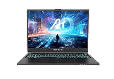 GIGABYTE Portátil Gaming G6 MF - 16,0 Pulgadas, 165Hz FHD, Intel Core i7-13700H, RTX 4050 GPU, 16GB DDR5 4800MHz, 512G SSD, FreeDOS, G6 MF-72ES893KD