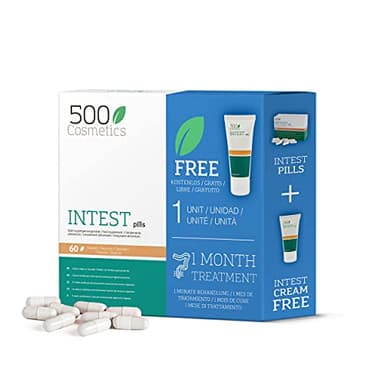 Packs 500Cosmetics Intest: Pastillas y Crema para prevenir y aliviar hemorroides (1)
