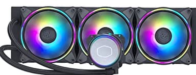 Cooler Master MasterLiquid ML360 Illusion Refrigeración Líquida AIO para CPU - Bomba 3ª Generación, 3 Ventiladores ARGB Halo 120mm, Radiador 360mm, Controlador ARGB Incluido - Compatible AMD & Intel
