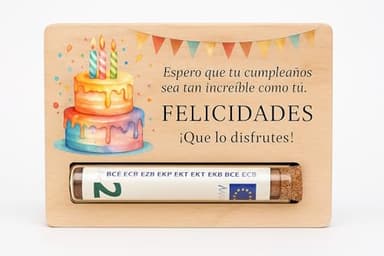 METACREART Tarjeta cumpleaños original | Tarjeta felicitacion cumpleaños | Regalos originales | Tarjetas regalo | Forma original de regalar dinero | Sobre para regalar dinero | Regalos originales