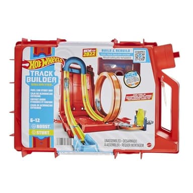 Hot Wheels Track Builder Caja Lata de Gasolina Set de Pistas para Coches de Juguete (Mattel HDX78)