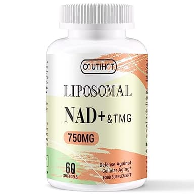 Liposomal NAD+ con TMG | 750 mg por porción 60 cápsulas blandas | Alternativa de ribósido de nicotinamida | Suplemento real de NAD+ (60 Softgels)
