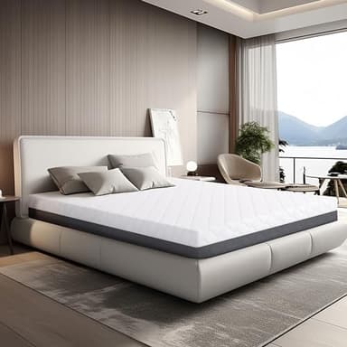 Colchón Matrimonial King size viscoelástico 100% fabricado en Italia |Ortopédico de firmeza media | Sistema de alivio de punto de presión | Hipoalergénico, antibacteriano y antiácaros | 180 X 200