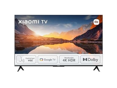 Xiaomi TV A 2025 50" - Smart TV 4K HDR, Google TV, Control por Voz, Dolby, Negro