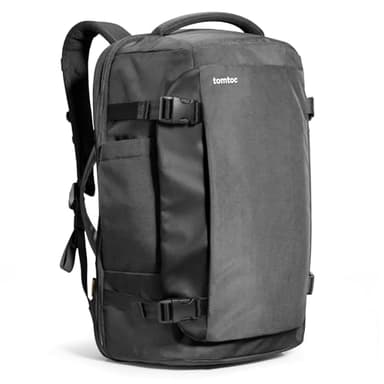 tomtoc 40L Mochila de Viaje, TSA Friendly Mochila de Equipaje de Mano, Aprobado para el Vuelo de Embarque de Equipaje para 15,6-17" del Laptop, Resistente al Agua Mochila, Regalos para Hombre Mujer