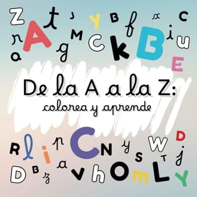 LIbro de colorear las letras del abecedario: páginas educativas para colorear con las letras del abecedario, para niños de 3-5 años