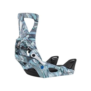 Burton – Fijación de Snowboard Step on Blue Butterflies para mujer, talla M, azul