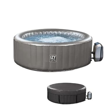 NETSPA IZY - Pack de spa hinchable, 2+1 lugares, incluye lona para el suelo y cobertor SPARO