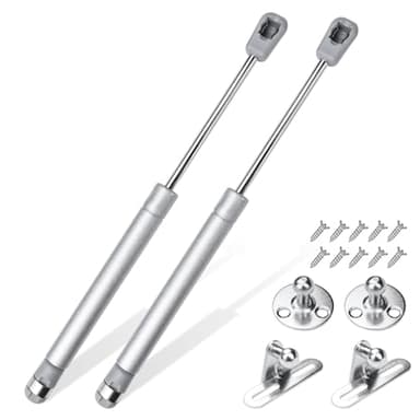 2 unidades de resorte hidráulico de gas, pistón de gas 120 N, amortiguador para cocina y muebles, elevador neumático de muebles, amortiguador de pistón de gas, amortiguador de bisagras para puertas de