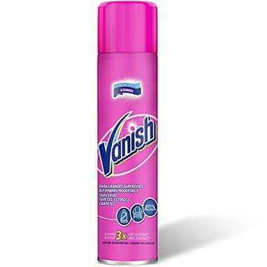 Vanish Quitamanchas para alfombras, moquetas, tapicerías y grandes superficies, formato espuma, El embalaje puede variar