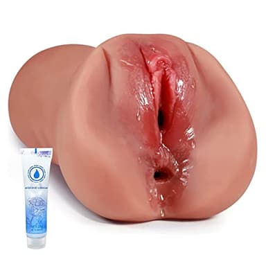 2 EN1Masturbador Realista, 3D Vagina Anal Coño de bolsillo grande - juguete sexual masturbándose para hombres masturbador - Masturbádores eróticos Masculinos